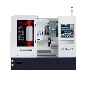 Chinesische CNC-Maschine Präzisions geneigte CNC-Drehmaschine mit Live-Werkzeug L2-6ZYDT Drehmaschine Fräsmaschine Combo
