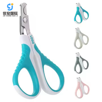 Ensemble de coupe-ongles professionnel pour animaux de compagnie en acier inoxydable coupe circulaire coupe-pattes lame coudée tranchante durable chiens chats toilettage