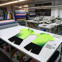 Aiju - Camiseta de Fútbol Personalizada al por Mayor, Uniforme de Entrenamiento de Manga Corta, Secado Rápido, Transpirable, Equipación de Equipo, Ropa para Partidos