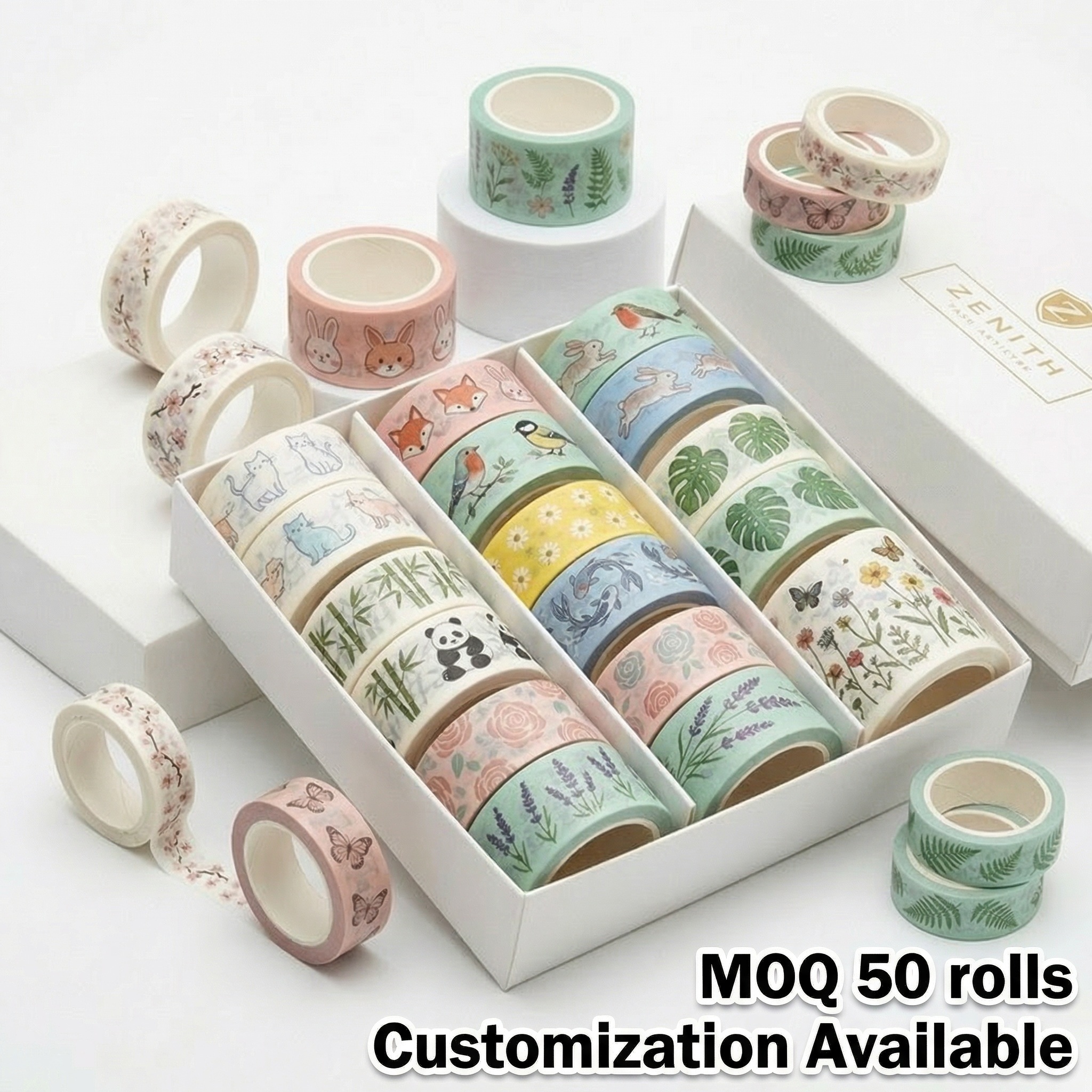 OEM Custom Washi Tape Printing Manufacturer Service for Branding Packaging and Promotional Stationery