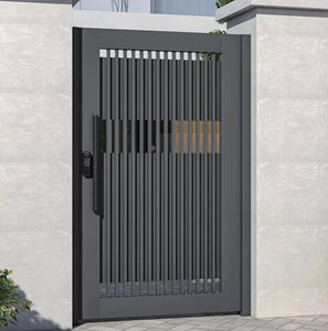 Porte battante en aluminium gris minimaliste, technologie durable, automatisation de la chaîne de production, fabrication chinoise de style d'Asie <span class=keywords><strong>centrale</strong></span> - Product Image 3