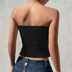 New Fashion <strong>Women's</strong> Tank <strong>Tops</strong> 70% Nylon 30% Spandex Solid Color Sexy Crop Bra Tube <strong>Top</strong> with Plain Strapless <strong>Bandeau</strong> <strong>Top</strong> - Product Image 3