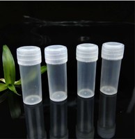 Tubes à essai en plastique pour le stockage de capsules de poudre liquide, mini conteneurs d'emballage transparents de 5g
