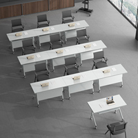 Table de bureau convertible pliable en bois massif moderne - Bureau réglable écologique pour usage domestique, commercial et en immeuble de bureaux