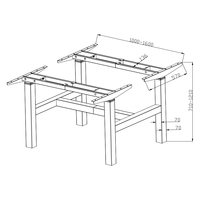 Bureau Électrique Convertible Moderne pour Salle d'Étude avec Verrouillage pour Enfants Panneau en Bois Non Toxique Cadre en Acier Inoxydable Montage Mural