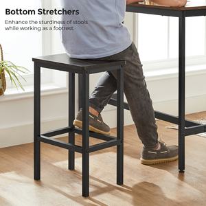 <span class=keywords><strong>VASAGLE</strong></span> Banc de salle à manger en gros Tabouret de petit-déjeuner <span class=keywords><strong>Chaises</strong></span> pour cuisine Salle à manger Salon Tabourets de bar Lot de 2 - Product Image 5