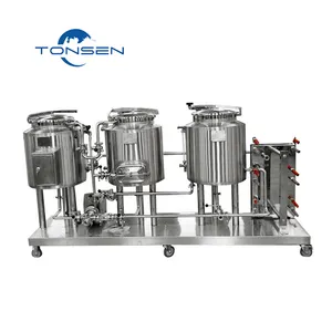 Small Brewing Systems CE Certification 100L 150L Small Beer Brewing Pilot Brewery System Turnkey Project For Sale