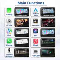 CarPlay sans fil Android Auto pour BMW X5 F15 F85 G05 X6 F16 F86 G06 X1 F48 F49 NBT EVO avec mise à niveau de l'interface du module BT Car