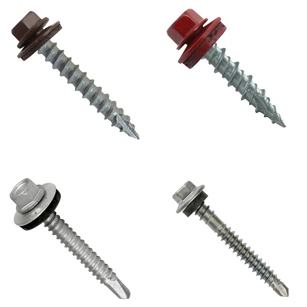 Roof Drill Screw #12 Hex Head Self Drilling Stainless Metal Nails Wood Self Tapping Washer Roofing Screw