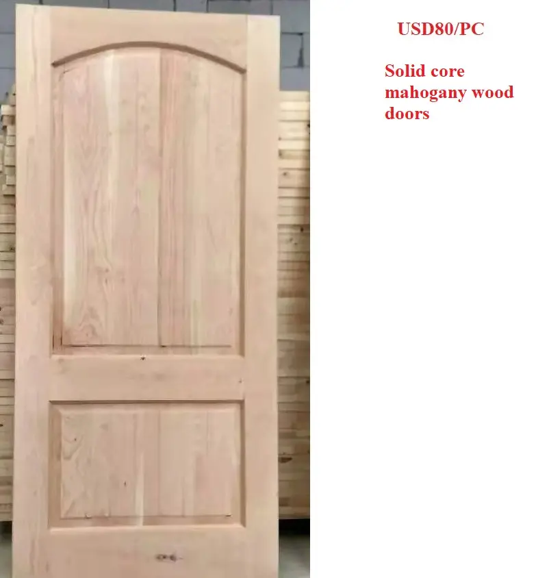 unfinished mahogany wood interior doors