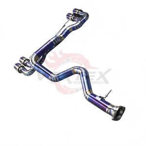 Échappement Catback Vortex Blue Burnt Titanium pour BMW E82 1M Coupé N54 3.0T BiTurbo, Quatre Sorties, Fixation Bolt-On, Performance Course sur Circuit - Product Image 4