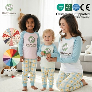 Pijamas a juego <span class=keywords><strong>de</strong></span> fibra <span class=keywords><strong>de</strong></span> bambú Babylovey para mamá <span class=keywords><strong>e</strong></span> <span class=keywords><strong>hija</strong></span>, ropa <span class=keywords><strong>de</strong></span> dormir familiar con estampado floral personalizado para <span class=keywords><strong>madre</strong></span> <span class=keywords><strong>e</strong></span> <span class=keywords><strong>hija</strong></span> - Product Image 2