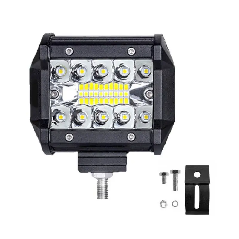 60W 4 אינץ 20LED Waterproof עבודה LED ברים אור ספוט מבול קרן לעבודה נהיגה Offroad סירת רכב טרקטור משאית 12V 24V