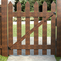 Offre Spéciale noir porte loquet cadre réparation clôture porte Anti affaissement Support câble Kit matériel pour porte en bois extérieure