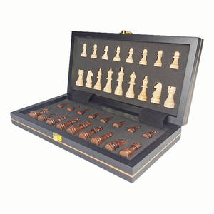 Juego de Ajedrez Magnético Plegable de Madera de 12 Pulgadas al por Mayor con Piezas para Niños, Juego de Mesa Educativo, Juego de Lujo - Product Image 3