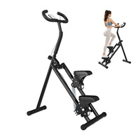 Steppeur pliable à 4 niveaux réglables, machine d'escalade stationnaire, fonctionnement silencieux, multifonctionnel, steppeur domestique, entraînement cardio