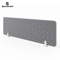 SpaceUnited – Cloison de bureau modulaire moderne en bois stratifié avec écran de confidentialité et armoire de rangement autoportante à chants plaqués