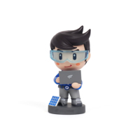 Figura Coleccionable de Vinilo PVC 3D de Diseño Personalizado, Decoración, Modelo de Personaje de Ingeniero Informático, Juguete, Adorno