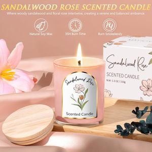 Panier-cadeau de spa luxueux pour femmes - Comprend une bougie parfumée, une bombe de bain, un masque pour les yeux et un coffret cadeau élégant - Parfait - Product Image 5