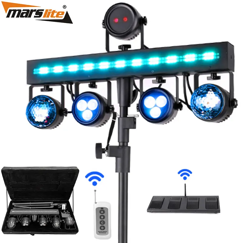 Portable Dj Light Equipment System Party Gig Bar Led Disco Stage Combination Effect Stage Dj Club Laser Show