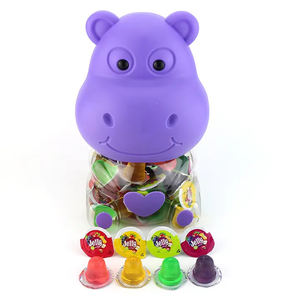 Giocattoli OEM gusto misto gelatina Snack gelatina gelatina di frutta tazza di plastica Mini gelatina di cocco a forma di animale barattolo - Product Image 2