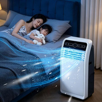 Aire Acondicionado Eléctrico de Alta Calidad, Solo Frío, 220V-240V 50Hz, 9000Btu, Portátil para Uso en Hoteles, Control Remoto, 108 Pies Cuadrados