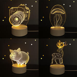 Lampe de nuit 3d Illusion Acrylique Tableau Panda Lapin Animal mignon <span class=keywords><strong>Veilleuse</strong></span> Moins cher Astronaute doraemon Led Duck <span class=keywords><strong>Hello</strong></span> <span class=keywords><strong>Kitty</strong></span> Night Lamp - Product Image 3
