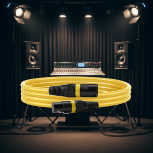 Câble de microphone XLR D0100X30VTT 6,5 pieds plaqué or blindé mâle-femelle pour éclairage de scène, mixeur audio - Product Image 2