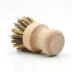 Brosse en bois pour nettoyage des légumes, outil de cuisine Portable avec manche rond, Pot à vaisselle, nettoyage