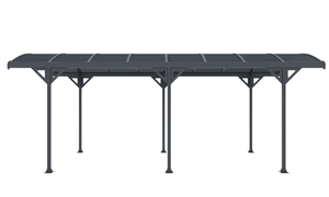 Couverture <span class=keywords><strong>de</strong></span> terrasse extérieure 6mm-8mm Pergola Carport <span class=keywords><strong>pour</strong></span> voiture simple avec panneau en polycarbonate <span class=keywords><strong>pour</strong></span> l'ombre Gouttières d'eau complètes - Product Image 5