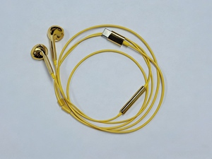Écouteurs filaires en métal plaqué coloré, best-seller TikTok, or et argent, intra-auriculaires avec micro, Type C 3,5 mm pour iPhone et Android - Product Image 3