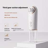 Limpiador de Poros Eléctrico Recargable por USB, Herramienta para Eliminar Puntos Negros, Extractor de Comedones, 4 Cabezales, Spa Facial en Casa, Terapia Fría/Caliente