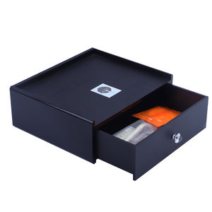 Boîte de rangement en acrylique noire à tiroir simple, personnalisée par l'usine GlobeLink, pour fournitures hôtelières - Product Image 6