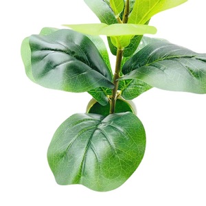 Árbol Artificial de Ficus Lyrata en Maceta, Planta de Plástico para Decoración Interior, Pequeño Adorno, Suministro Directo Transfronterizo - Product Image 5
