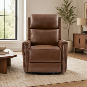 Canapé sectionnel inclinable électrique en cuir noir et marron, <span class=keywords><strong>fauteuil</strong></span> de salon motorisé réglable - Product Image 5