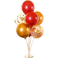 Supports de ballons en plastique blanc pour fête de naissance, anniversaire, mariage, avec kits pour table - Marque MLS