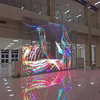 Film LED vidéo transparent flexible auto-adhésif plein écran pour affichage en extérieur P6 P8 Film LED cristal Centre commercial SDK