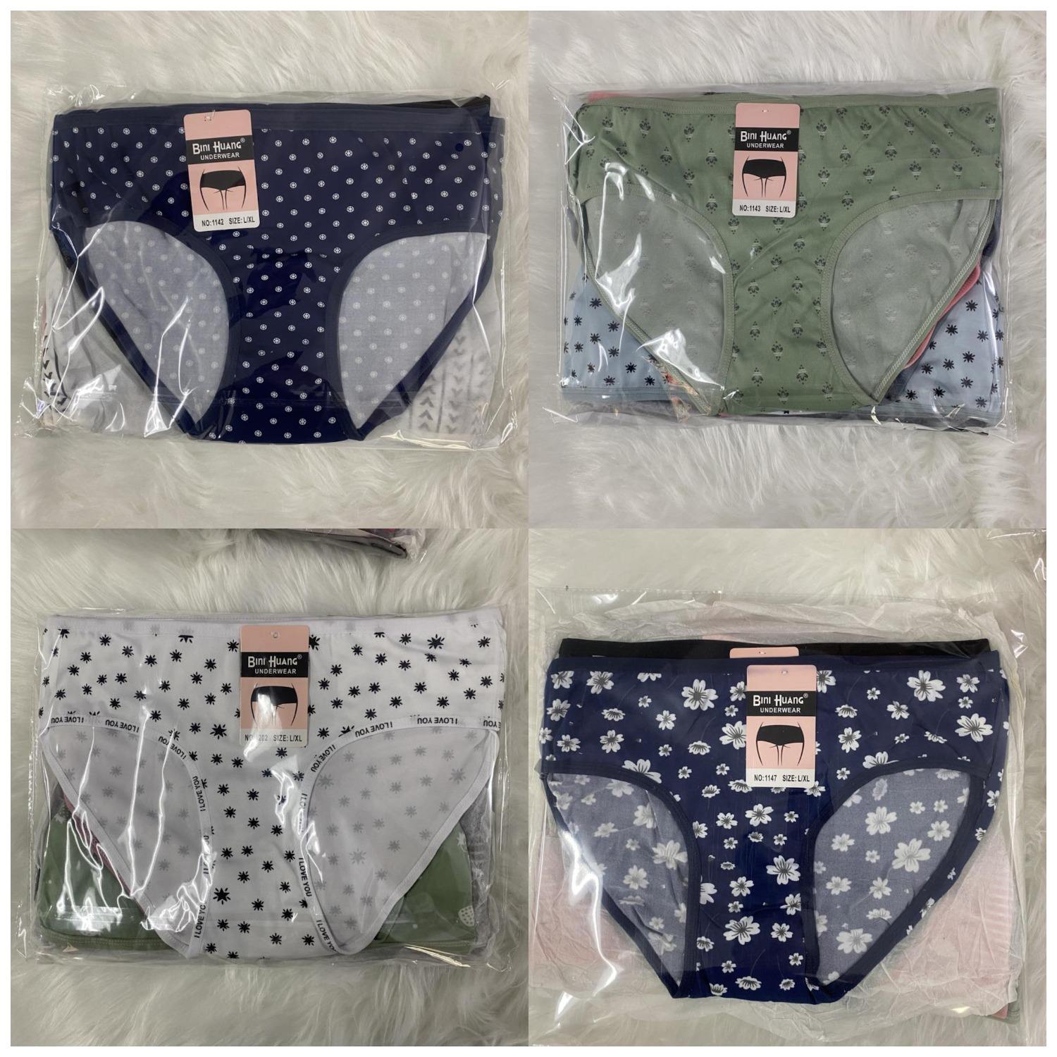 2025 High Quality Random Colors Mixed Designs Stocklot Bulk Bale Wholesale Cheap Lady Panties Mixed Design Women Girl Underwear