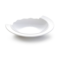Bol salade de fruits en mélamine blanche, pour restaurant au design créatif 1 pièce