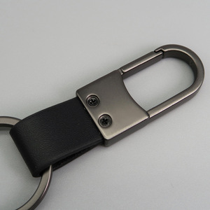 Nuovo portachiavi in metallo in vera pelle per <span class=keywords><strong>auto</strong></span> portachiavi con fibbia in vita supporto per <span class=keywords><strong>uomo</strong></span> donna regalo - Product Image 5