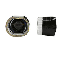 IDISON 5D F6O noir 2.5 pouces projecteur LED drôle voiture lumière rénovation pièces accessoires nouveau masque projecteur lentille carénages couvre 12V