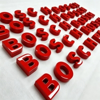Letras Luminosas LED de Resina para Exteriores, Letras Iluminadas LED de Acero Inoxidable Cepillado, Logotipo Comercial Personalizado LED para Centros Comerciales y Talleres Automotrices
