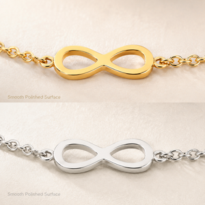18K Gold Plated Stainless Steel <b>Infinity</b> Symbol <b>Bracelet</b> Minimalist 8‑Shape Charm Chain <b>Bracelet</b> For Women Wholesale - Product Image 5