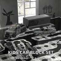 Jouet DIY pour enfants, filles et garçons, ensemble de blocs de construction en plastique ABS - Kit de construction de modèles de voitures et de camions pour les enfants de 14 ans et plus