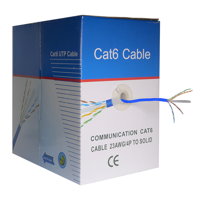 23awg Pure Copper Cat 6 Cable UTP Network Lan Cable 305M network cables cat6
