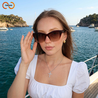 TWOOO T1843 Individuelles Logo Neue TR90 Sonnenbrille Modischer Einfacher Stil Pendler-Trend UV400 Geschlechtsneutral Fabrik-Großhandel
