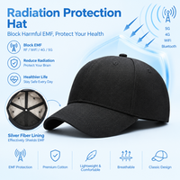 Casquette de baseball anti-rayonnement EMF avec doublure en fibre d'argent, bloquant les signaux 5G, WiFi et RF, chapeau anti-radiation pour usage quotidien