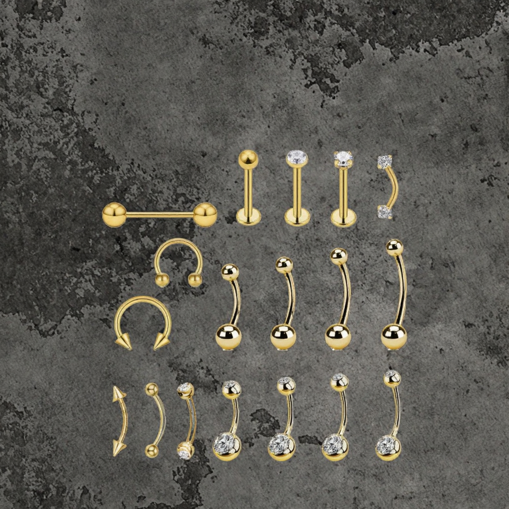 flat back titanium jewelry