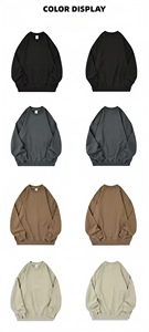 เสื้อฮู้ดดี้ 350 กรัม ผ้าเฟรนช์เทอร์รี่ คอกลม ทรงโอเวอร์ไซส์ เนื้อหนา ระบายอากาศได้ดี สกรีนโลโก้ได้ตามสั่ง ขายส่ง เสื้อสตรีทแวร์สำหรับผู้ชาย - Product Image 5