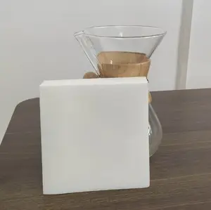 30cm biyobozunur kahve filtreleri 100 filtreler paket başına Chemex doğal kahve filtreleri